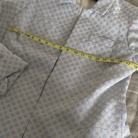 Vintage Brooks Brothers,  Blue and White Blazer and Skirt Set, size 12 - Picture 7 of 14